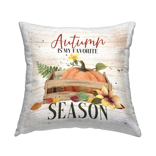 Stupell Industries Autumn Is My Favorite Outdoor Printed Pillow